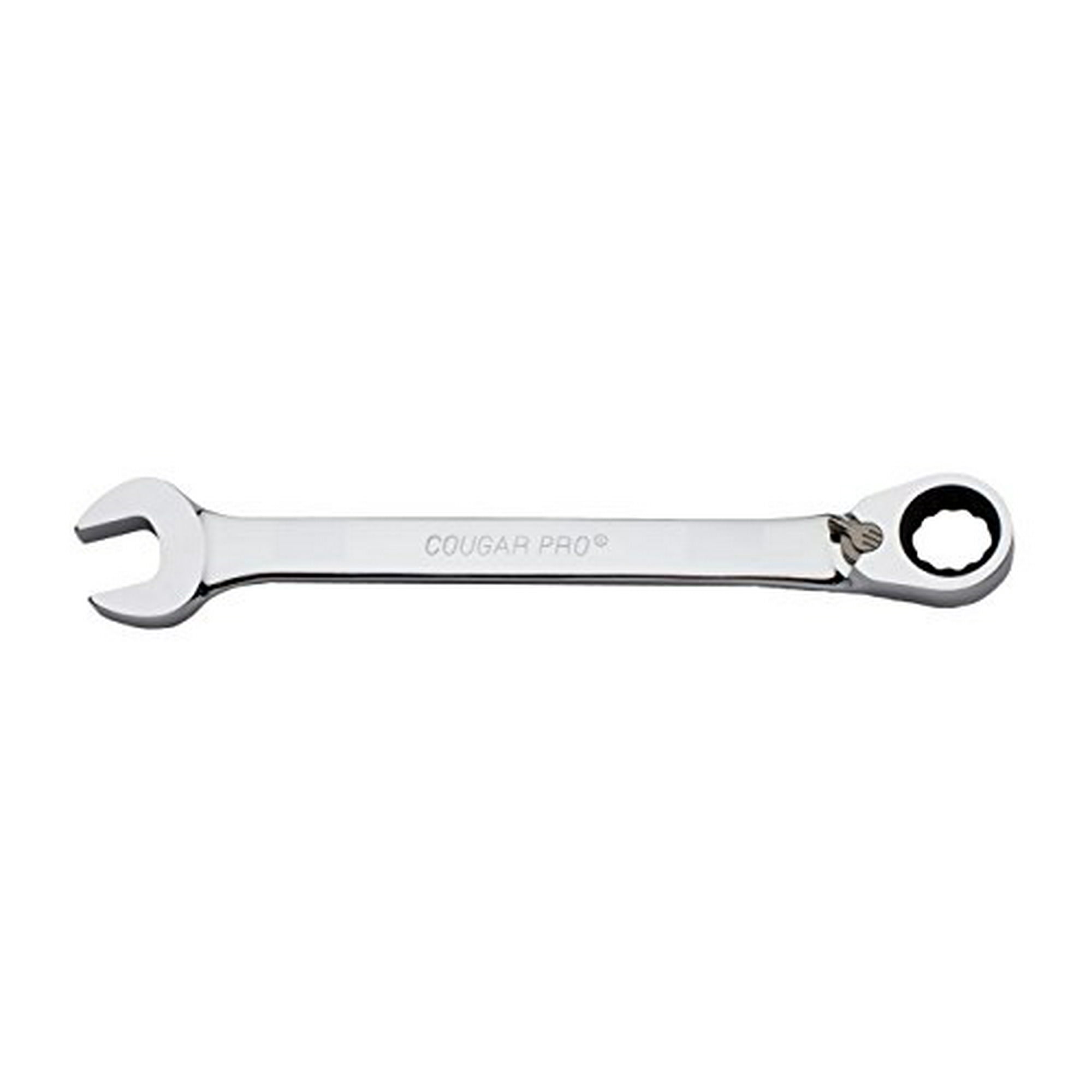 Full Polish Chrome Cougar Pro by Wright Tool M1513 13mm Reversible Ratcheting Combination Wrench 